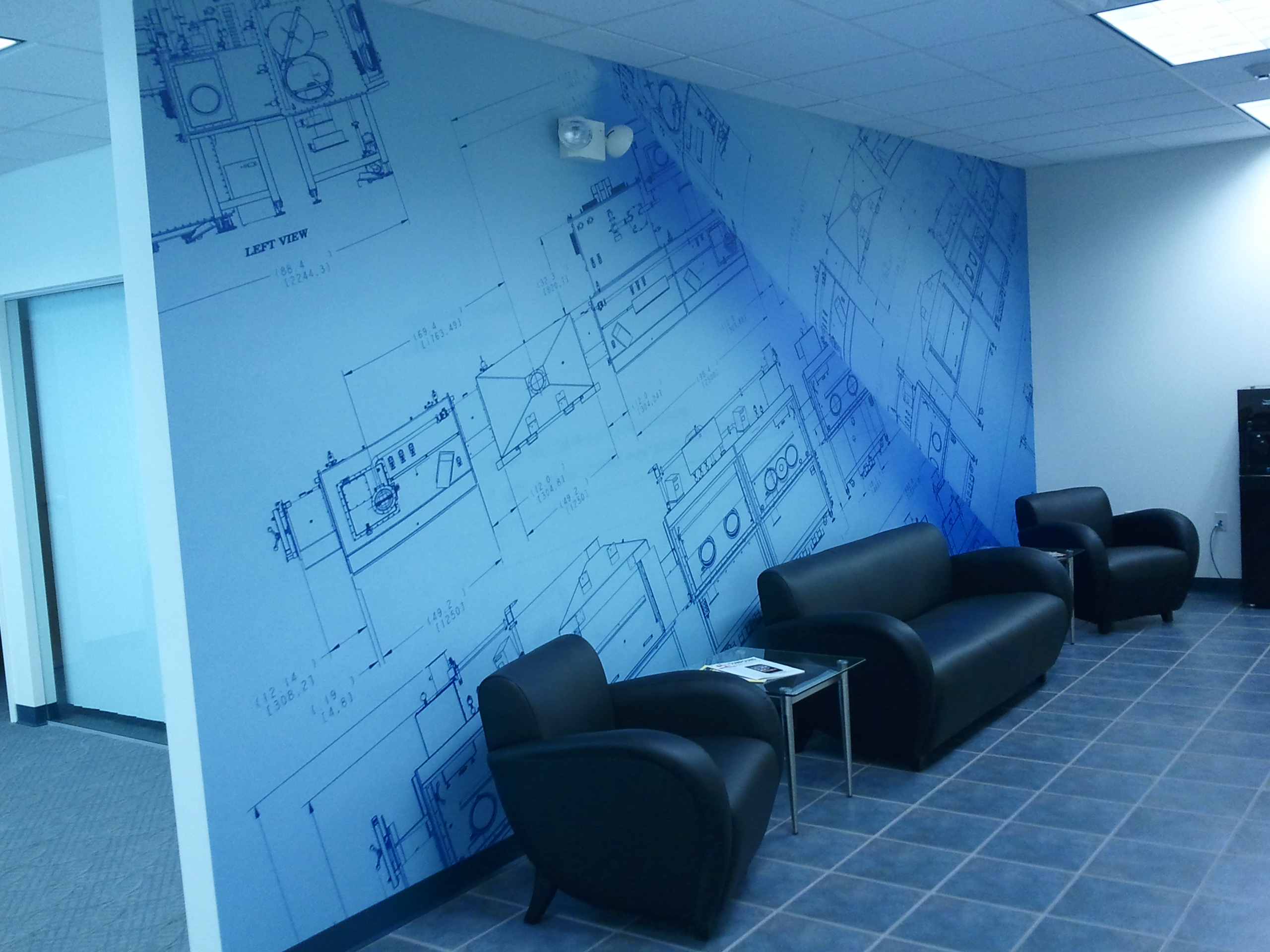 Custom Wall graphics for mbraun in stratham nh by Lake graphics berwick maine