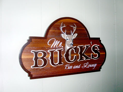 Sandblasted Cedar sign with applied dimensional letters. Quality signs for your Maine, New Hampshire or Massachusetts business.