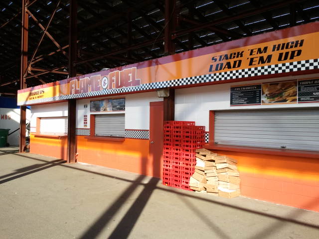 Loudon Raceway signage dimensional letters and menu boards for concession stand