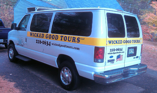 York Maine Vinyl lettering